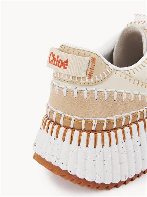 chloe beige sneakers|chloe sneaker.